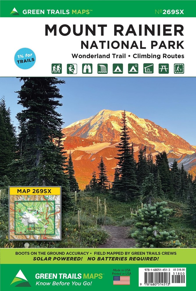 Mount Rainier Wonderland Climbing, WA No. 269SX 269S
