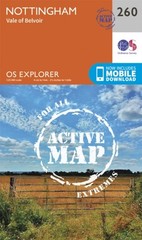 Nottingham Map Weatherproof Vale of Belvoir Ordnance by Ordnance Survey