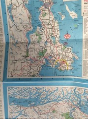 Tourist Map – Vancouver Victoria British Columbia – Canada by AAA & CAA