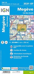 Megève / Col des Aravis (Map) TOP 25 (UK IMPORT)