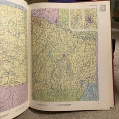 Rand McNally Premier World Atlas 1967 oversized Coffee Table Book Reference