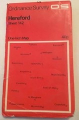 1971 Ordnance Survey One Inch Map Of Hereford – Sheet 142