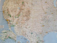 Giant USA Map Laminated MICHELIN 761 United States America Wall Decor 2007