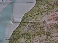 Vintage Batholomews Cumberland map c1920 Half Inch Sheet 3 old Ambleside Penrith