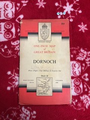 Antique OS Ordnance Survey Vintage Edition Map Of , Dornoch