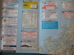 Rare Vintage Guide to Southern Norway Road Map/Guide Norwegian, English, German