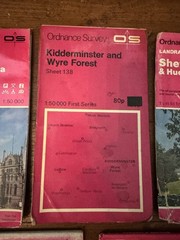 10 x Ordnance Survey Landranger Maps England Various Areas Bundle Job Lot