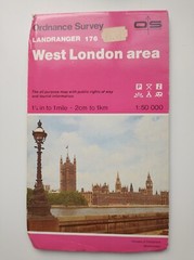 OS 1:50,000 Landranger Sheet 176 West London area, 1988