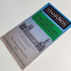 Stanfords Map of Parliamentary Constituencies Hansard 1992 Folding Map