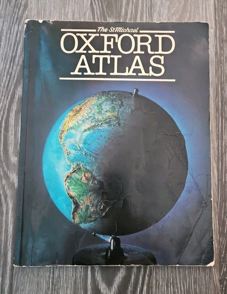 The St Michael Oxford Atlas 1982 Paperback Map Book