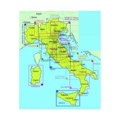Italy TCI Sicilia (Sicily) regional road map 14 tourist info, place index 1:200K