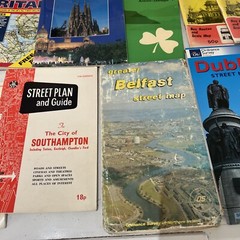 Vintage Maps Bundle Job Lot X22 Belfast Bournemouth Etc…