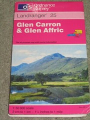 OS Ordnance Survey Landranger Map Sheet 25 Glen Carron & Glen Affric – 1998