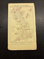 Vintage Ordnance Survey Map 7th series One Inch Cloth Mounted Dolgellau 1962