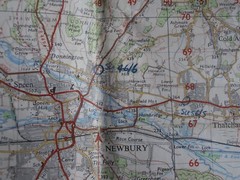 Vintage 1967 Ordnance Survey Seventh Series Map OXFORD & NEWBURY Sheet 158