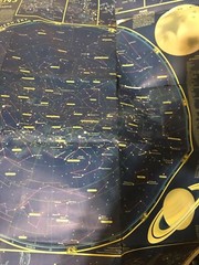 A Map of The Heavens, National Geographic, Folded Poster/Chart Horoscope ￼1957