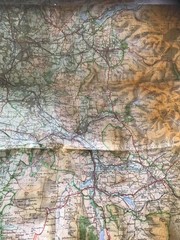 OS tourist map – PEAK DISTRICT 1970s.