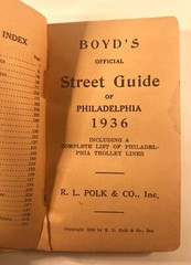Vintage 1936 Boyd Philadelphia Pennsylvania Street And Trolley Guide LOOK & READ