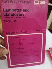 FOUR Landranger OS Maps Aberystwyth 135, Lampeter 146, St David’s 157&Tenby 158 