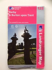 Ordnance Survey Landranger Map 128 Derby & Burton upon Trent