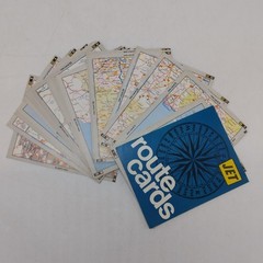 Vintage JET Route Cards Set Complete – 68 UK maps, 4 City Maps & Index in Wallet
