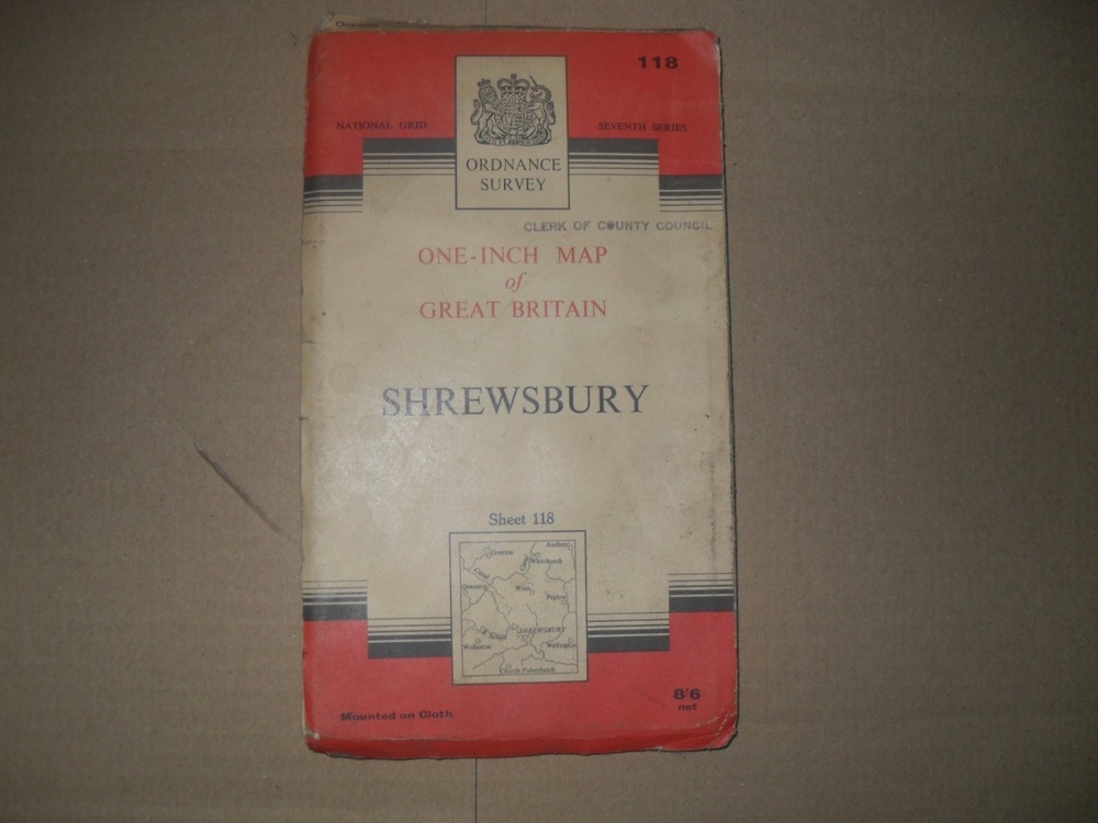 SHREWSBURY OLD ORDNANCE SURVEY MAP. No. 118.