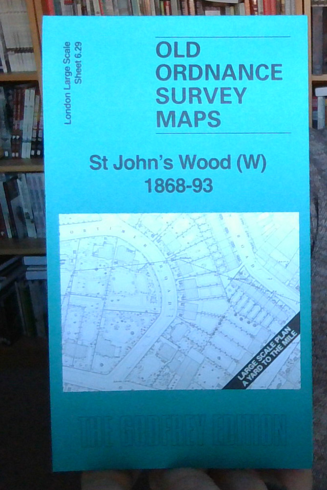 MAP OF St John’s Wood (West) 1868-93 London Large Scale Sheet 6.29 NEW