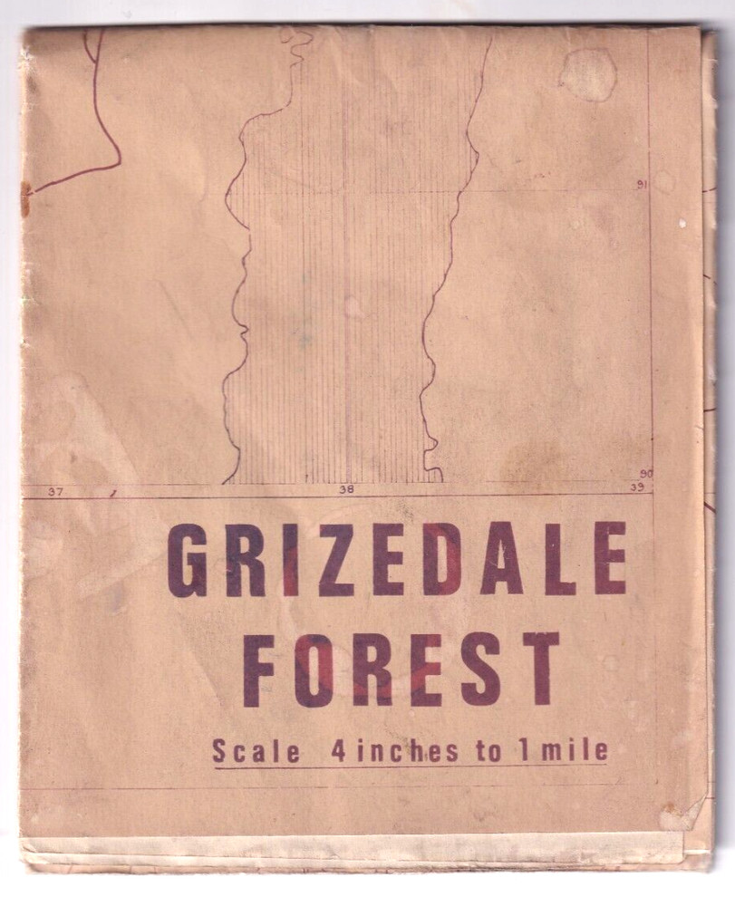 GRIZEDALE FOREST FOOTPATH MAP – Forestry Commission 1967