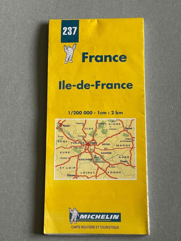 Michelin Map, No 237, of Ile-de-France, France