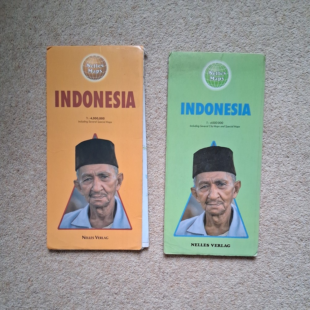 INDONESIA Maps x 2, 1:4,000,000 – Nelles Verlag, City & Special Maps
