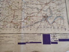 Vintage Second World War 1948 Ordnance Survey Map – York, WWII Map 97