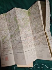 BARTHOLOMEW Half Inch Cloth Maps x4 1960s Huddersfield Doncaster Bodmin Ludlow