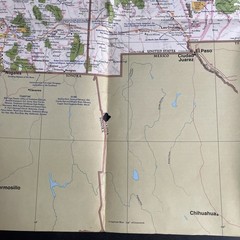 Vintage National Geographic America map bundle south illinois ohio federal utah