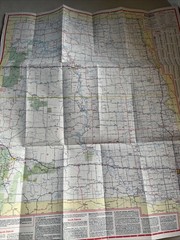 Lot Minnesota Nebraska North Dakota South Dakota Road Map Folded 2 Maps 1990s
