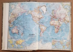 Vintage National Geographic Society Atlas Folio 1958 with 46 Maps