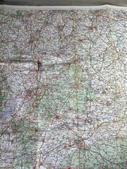 Cotswolds Wyedean – Vintage Official Tourist Map 8 – Road Map and Gazetteer