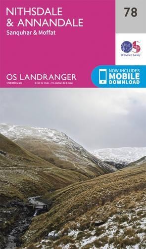 Nithsdale & Annandale, Sanquhar & Moffat (Map) OS Landranger Map