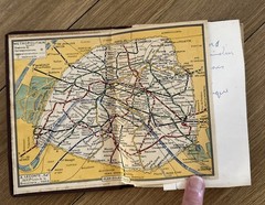 Vintage 1930s Paris Map – A. Leconte Street & Metro Guide – W.H. Smith & Son