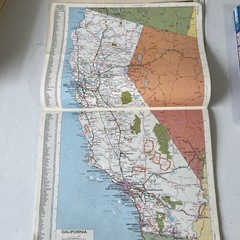 1968 Vintage Rand McNally Road Atlas Travel Guide US Canada Mexico