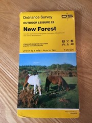 1990 Ordnance Survey Outdoor Leisure Map 22 The New Forest (incl Bournemouth )