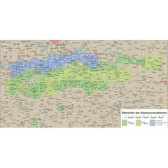 Central Alps Map 30/1: Otztaler Alpen Gurgl with Walk and Ski Routes Austria