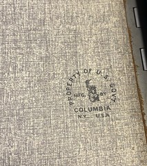 Vintage US GOVT. Ring binder with 138 geographical World Map cards 10”x8”#STA
