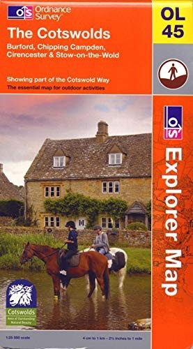 The Cotswolds: Sheet OL45 (OS Explorer M… by Ordnance Survey Sheet map, folded