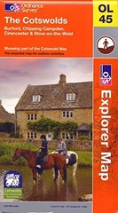 The Cotswolds: Sheet OL45 (OS Explorer M… by Ordnance Survey Sheet map, folded