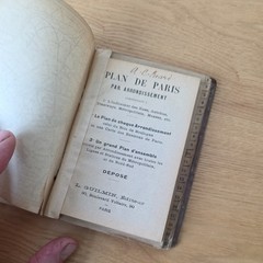 Antique Plan de Paris par Arrondissement, Guilmin, Guide Book Maps Complete