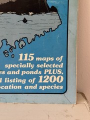 DeLorme Maine 115 Fishing Maps Lakes, Ponds, Counties, Towns, Depths, Fish 1980