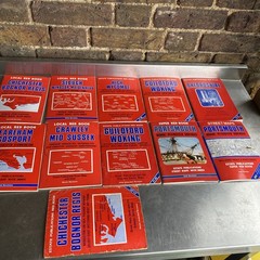10x vintage old philips Local super County Red Book Map street map guides bundle