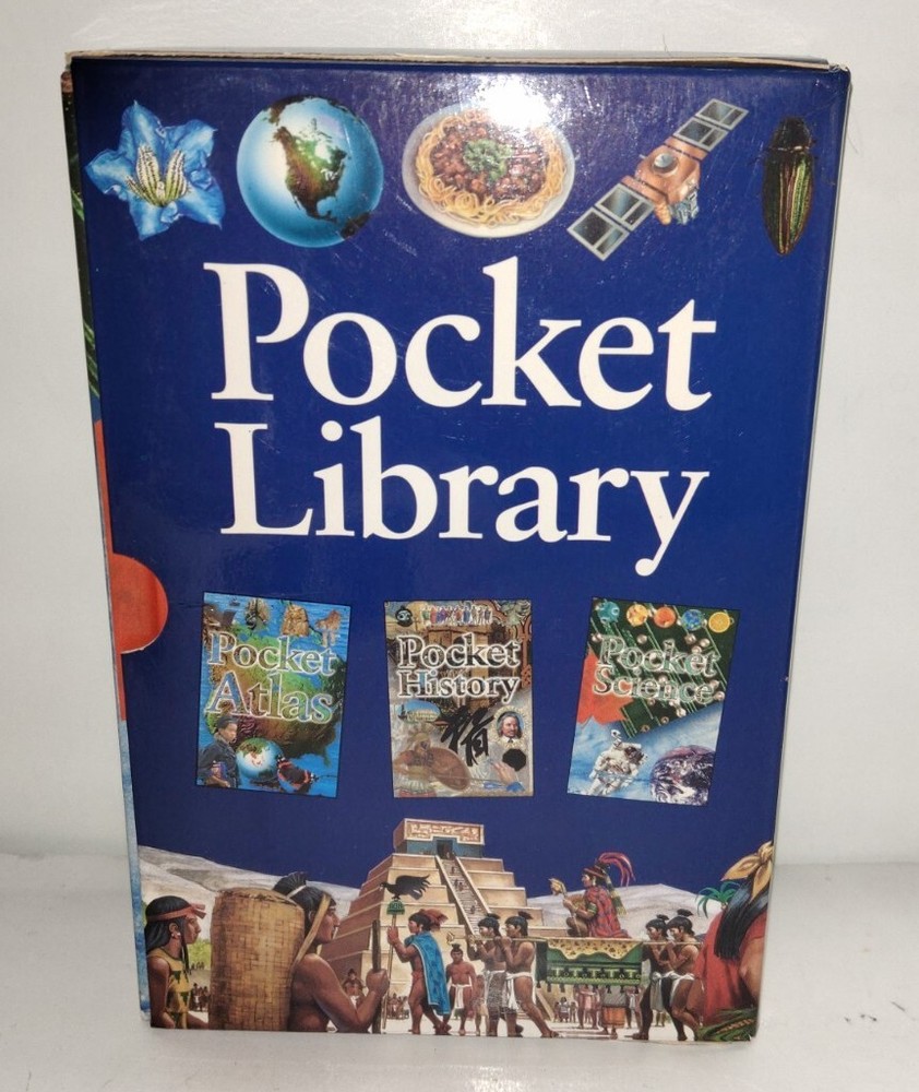 Pocket Library Pocket Atlas Science History Book Illustrated Reference Education