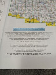1998 Delorme Nebraska Topographical Road Atlas & Gazetteer Maps Book