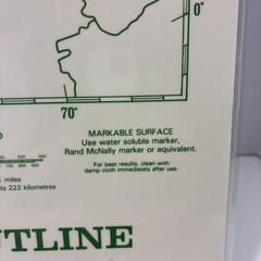 17″ x 22″ Rand McNally Markable Map of North America Two-Sided Pre-owned